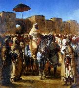 Eugene Delacroix, The Sultan of Morocco and his Entourage